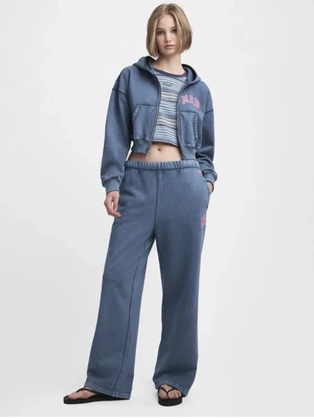 Gap x Madhappy NWT Cropped Zip Hoodie & Wide Leg Sweatpants Set - Picture 2 of 4
